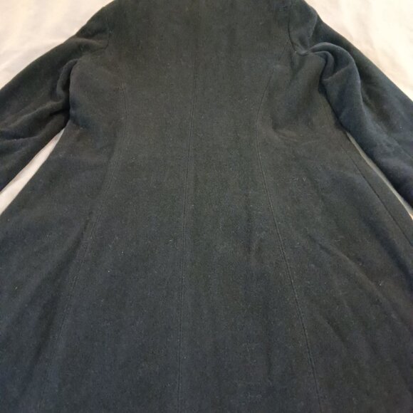 George Simonton Women's Wool Coat Black Retro Princess Coat Size 14 - Picture 2 of 10